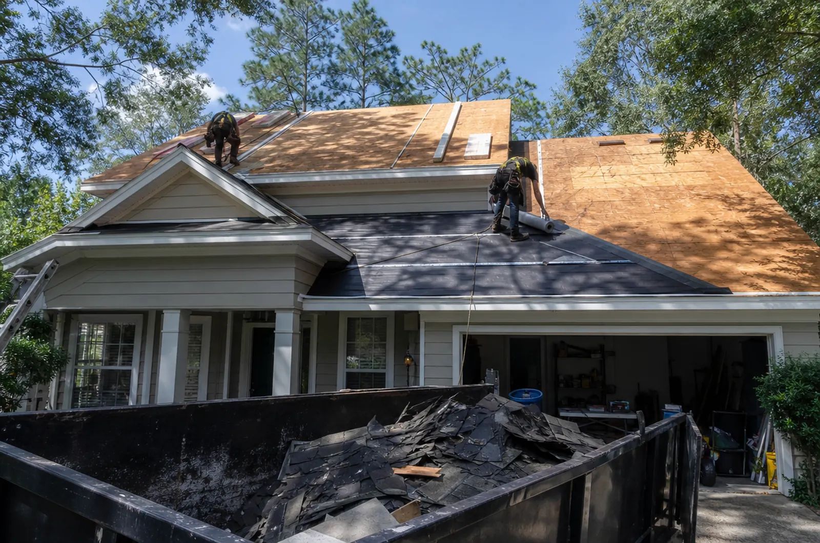 New roof installation with shingles | Nansemond River Roofing & Siding